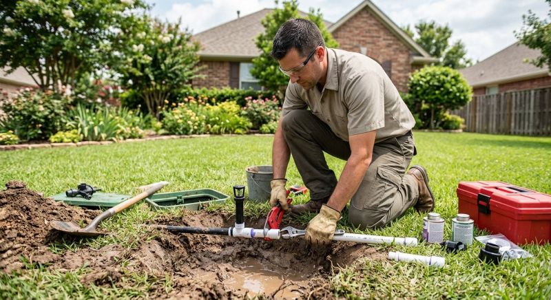 Sprinkler Line Repair in Ventura County, CA