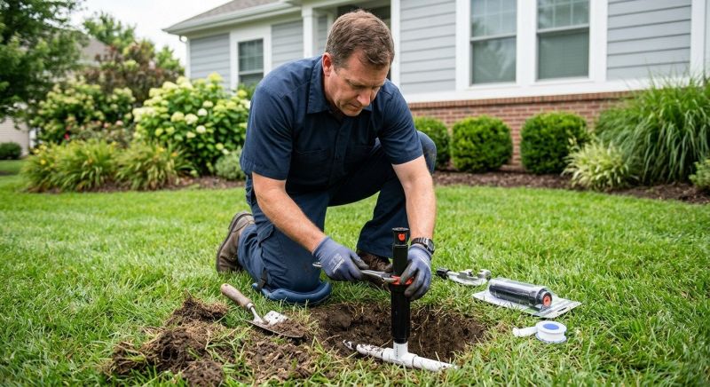 Sprinkler Line Replacement in Aiken, SC